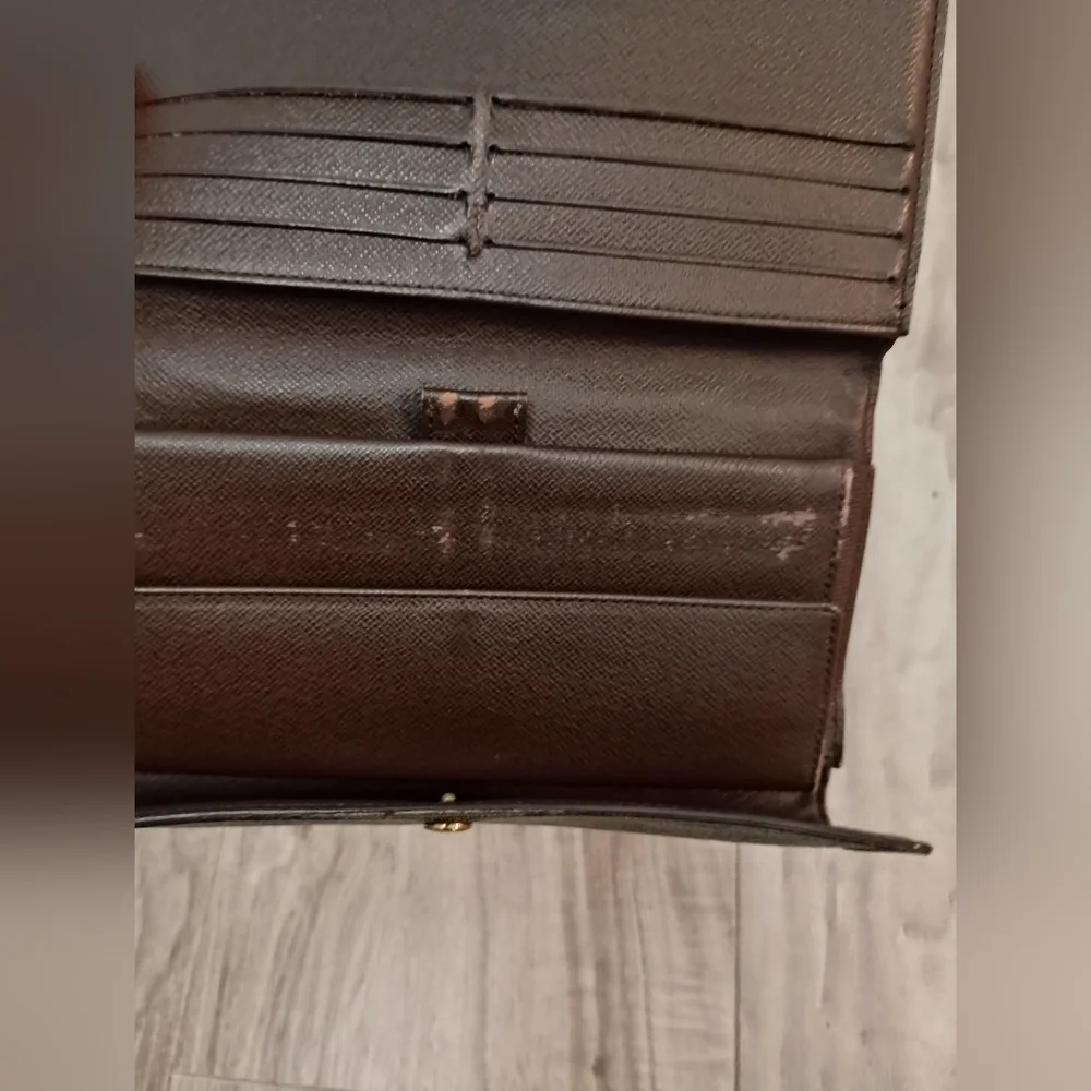 Louis Vuitton Damier Ebene Sarah Wallet